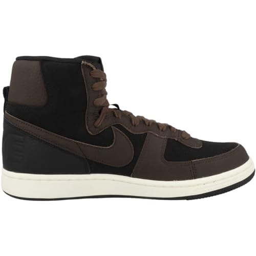 NIKE Terminator HIGH SE Mens Fashion Trainers in Black Brown - 9 UK