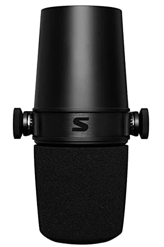 Shure MV7X XLR Podcast Microphone - Pro Quality Dynamic Mic for Podcasting & Vocal Recording, Voice-Isolating Technology, All Metal Construction, Mic Stand Compatible, Optimized Frequency - Black