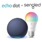 Echo Dot (5th generation, 2022 release) | Deep Sea Blue + Sengled LED Smart Light Bulb (E27), Works with Alexa - Smart Home Starter Kit