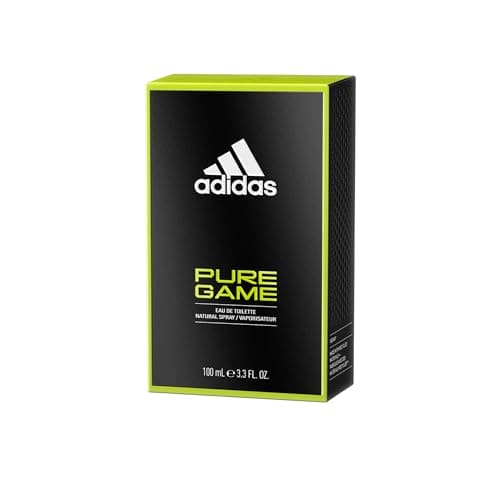 adidas Pure Game Eau De Toilette Spray for Men, 3.3 fl oz