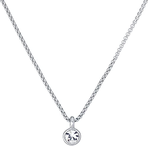 Ted Baker Sininaa Crystal Pendant Necklace For Women (Silver/Crystal)