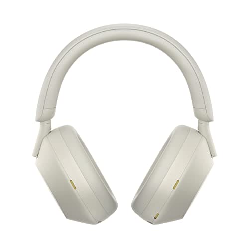 Sony WH-1000XM5 The Best Wireless Noise Canceling Headphones with Auto Noise Canceling Optimizer, Crystal Clear Hands-Free Calling, and Alexa Voice Control, Silver