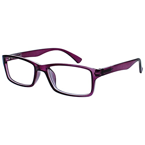 The Reading Glasses Company Blue Tortoiseshell & Purple Readers Value 2 Pack Mens Womens UVR2092BL_P +2.50