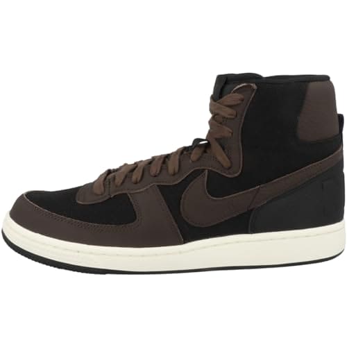 NIKE Terminator HIGH SE Mens Fashion Trainers in Black Brown - 10 UK