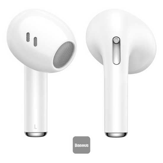 Baseus Bowie E8 True Wireless Bluetooth Earphones, BT 5.0, IPX5, TWS White (NGE8-02)