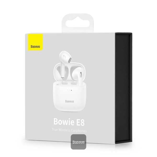 Baseus Bowie E8 True Wireless Bluetooth Earphones, BT 5.0, IPX5, TWS White (NGE8-02)