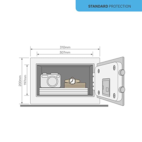 Yale Small Value Safe, Digital Keypad, LED Light Indicators, Steel Locking Bolts, Emergency Override Key, YSV/200/DB2