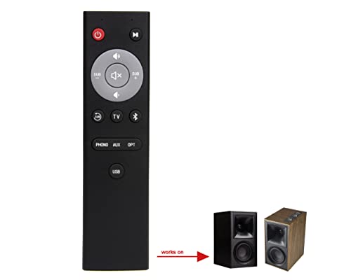 Replacement Remote Control Compatible for Klipsch The Fives Powered Speakers