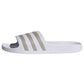 adidas Unisex Adilette Aqua Slides, Ftwr White/Platin Met./Ftwr White, 8 UK