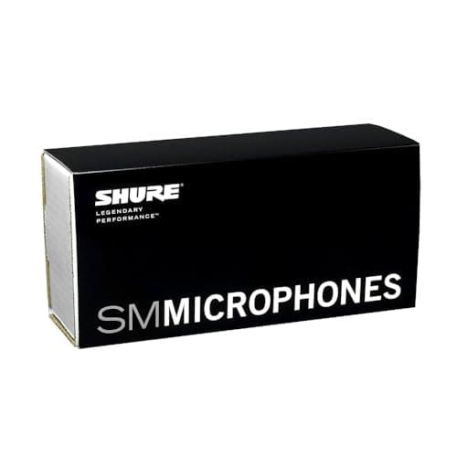 Shure SM48 Cardioid Dynamic Vocal Microphone with Shock-Mounted Cartridge, Steel Mesh Grille and Integral Pop Filter, A25D Mic Clip, Storage Bag, 3-pin XLR Connector, No Cable Included (SM48-LC)