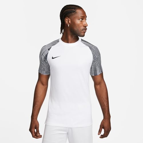 NIKE DH8031-104 M NK DF ACADEMY JSY SS T-shirt Men's WHITE/BLACK/BLACK Size M