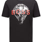 BOSS Mens TDraw Regular-fit T-Shirt in Cotton with Animal Artwork Black