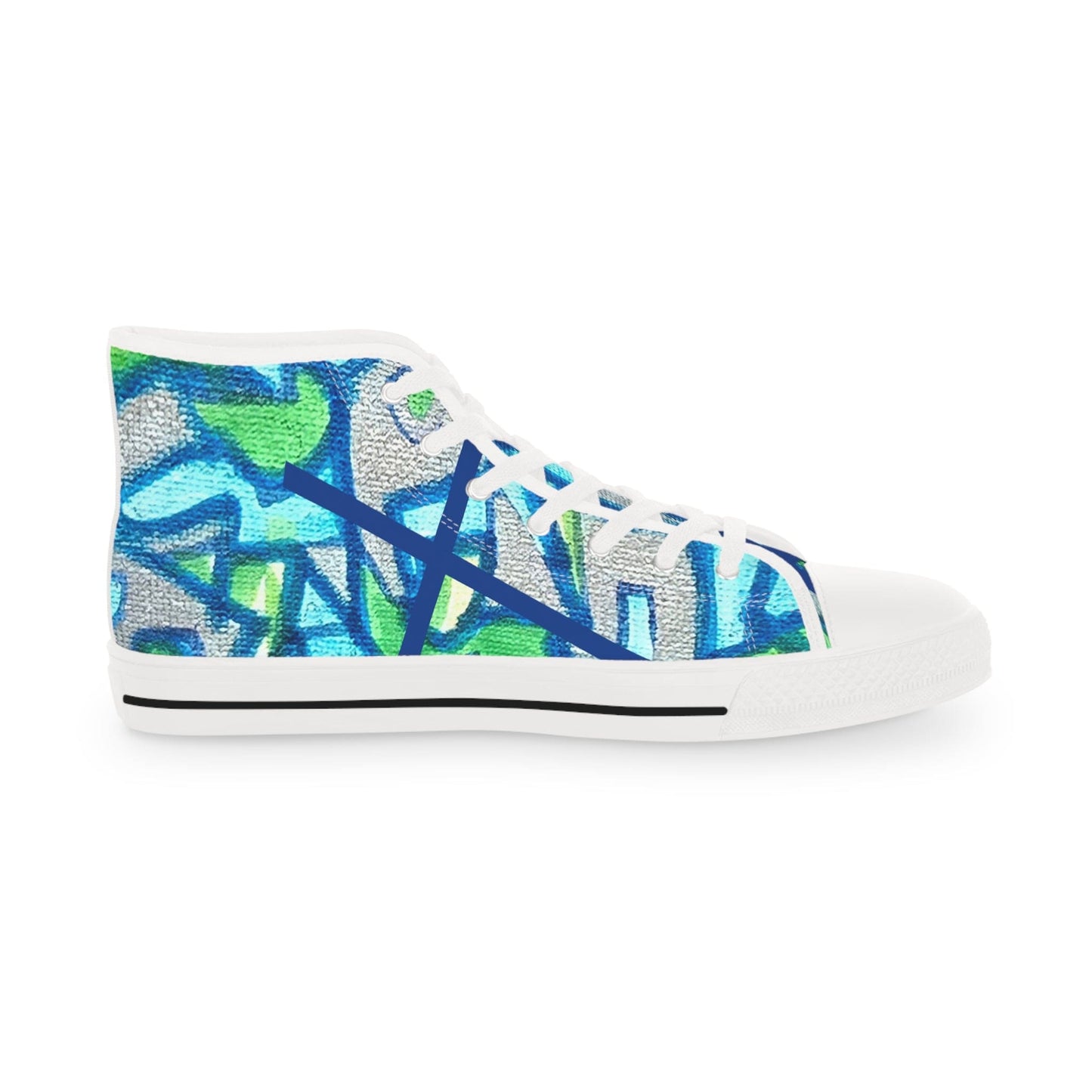 Meraki High Top Sneakers hand made prints