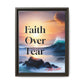 Faith over fear Matte Canvas, Framed (Multi-color) by Meraki  studio