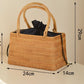 Pure handmade basket Nordic style storage picnic travel basket woven rattan women handbag