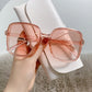 Rice nail square sunglasses Women's shades gradient trend UV protection