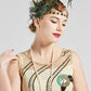 Coucoland 1920s Flapper Headband (Peacock)(Size: One Size)