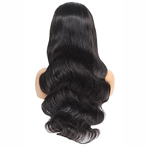 YesJYas HD Lace Front Wigs Human Hair 150% Density 13x4 Lace Frontal Wig Human Hair Body Wave Brazilian Hair Wig For Black Women With Baby Hair Natural Color 22 Inch