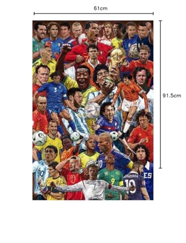 Football Legends Sports Poster Print Size 61 x 91.5 cm