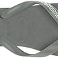 Havaianas, Unisex Adults, Brasil Logo, Flip Flop, Steel Grey/Steel Grey, 4.5/5 UK