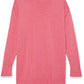 Amazon Essentials Women's Lightweight Long-Sleeved Scoop Neck Tunic Jumper (Available in Plus Size), Pink Heather, L