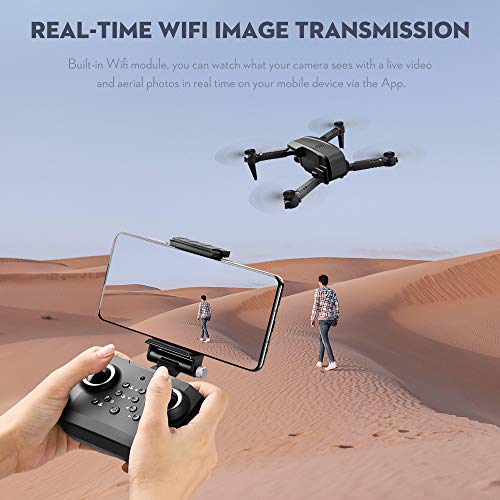 Drone with Camera 4K Camera Track Flight Gravity Sensor Gesture Photo Video Altitude Hold Headless Mode RC Quadcopter for Adults Kid