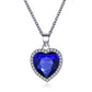 Titanic Heart Of Ocean Blue Heart Love Forever Pendant Necklace For Women Men Jewelry Gift