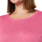 Amazon Essentials Women's Lightweight Long-Sleeved Scoop Neck Tunic Jumper (Available in Plus Size), Pink Heather, L