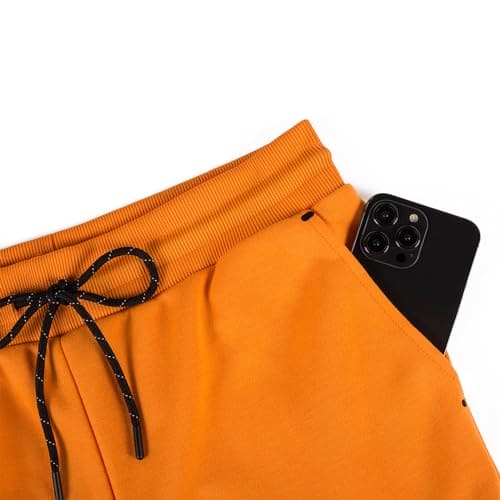 ANGELA BEBE Men's Tracksuits Sweatsuits For Men Hooded Tracksuit Sweatsuit Long Sleeve Full-Zip Jogging Sweatpants 2 Piece, Orange, Small