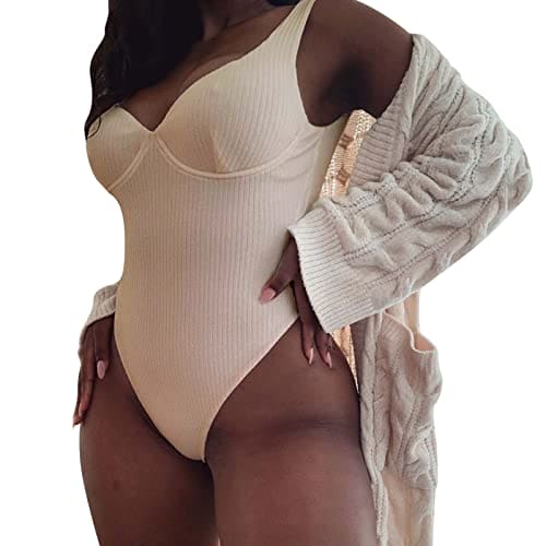 Women's Bikini Set Women Sexy Bikini Set Side Bikini Sets Swimsuit Bra Padded Swimwear Swimsuit Triangle Wide Underbust Band Swimwear Two Piece Underwear Sexy Set, beige, L