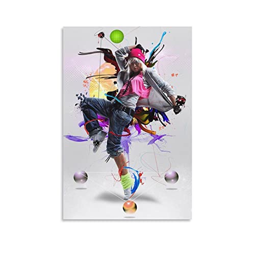 HipHop Dance Cool Girl Photograph Art Poster Home Modern Decorative PostersCool Artworks Wall Art Canvas Prints 20x30inch(50x75cm)