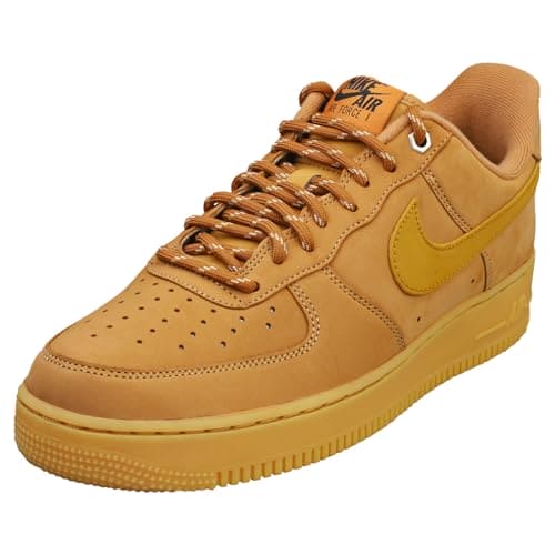 NIKE CJ9179-200 Air Force 1 '07 WB Men Flax/Wheat-Gum Light Brown-Black UK 4