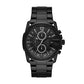 Diesel Watch for Men Master Chief Chrono, Three Hand Movement, 49 mm Black Stainless Steel Case with a Stainless Steel Strap, DZ4180