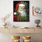 GLOKAKA Santa Claus Wall Art Christmas Santa Claus Portrait Painting Picture Poster Wall Decor Print Canvas Christmas Decorations New Year Artwork for Living Room Decoration