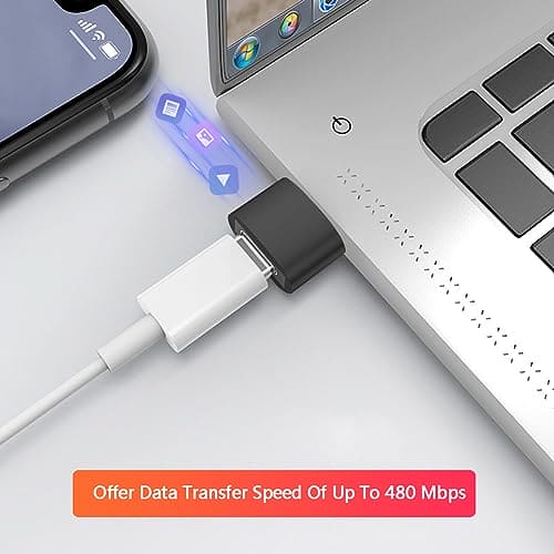 USB to USB C Adapter USB C Female to USB Male Adapter USB A to USB C Adaptor Type C to USB Converter for Apple iWatch 8 7,iPhone 11 12 13 14 Max Pro,iPad Air 4 5 Mini 6,Samsung Galaxy S23 S22 (4 Pack)