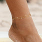 Kenivira Gold Anklets for Women, 18K Gold Dainty Layered Waterproof Anklet for Women Adjustable, Beach Ankle Bracelets for Women