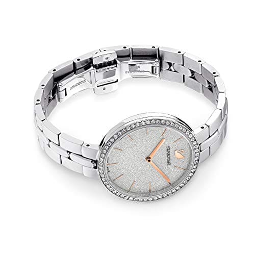 Swarovski Cosmopolitan watch, Metal bracelet, Silver tone, Stainless steel