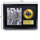 HWC Trading A3 FR The Beatles John Lennon Paul McCartney George Harrison Ringo Starr Signed Autograph Picture with a Gold Disc Image Print for Music Memorabilia Fans - A3 Framed