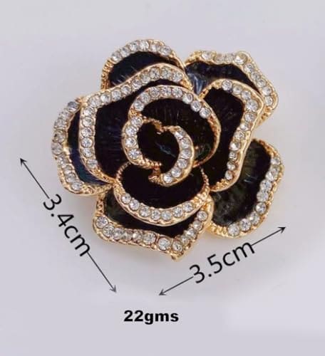 GFM® Rose Brooch - Birthday Valentine's Day Mothers day Christmas -A-Red-(Brch-ROSE-A-VLLSN)