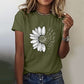 Todays Daily Deals Add on Items only 1 Pound Summer Tops for Women UK Women Sunflower Summer T Shirt Plus Size Loose Blouse Tops Girl Short Sleeve Graphic Casual Tees