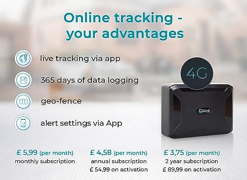 SALIND 11 4G - Magnetic GPS Tracker for Cars, Other Vehicles and Business - UK & Worldwide Real Time Tracking, Safe Area, Route Memory System and Alarms - Battery up to 70 Days (standby)