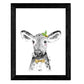 Nacnic Set of 4 prints of Animals Children Tones Yellows in A3 size, Poster. Frameless