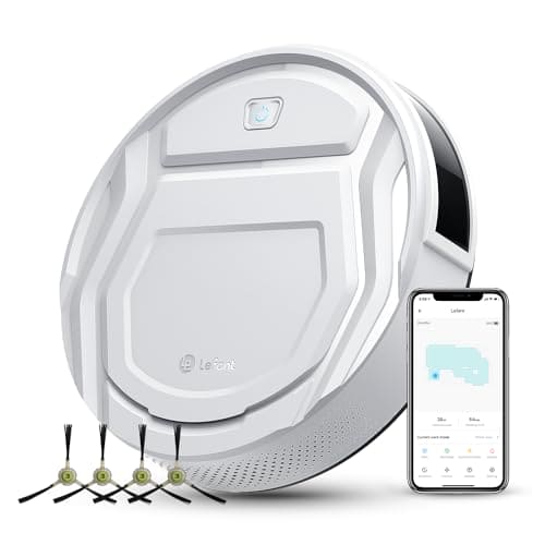 Lefant M210 Pro Robot Vacuum Cleaner, 2200Pa Powerful Suction, 120 Mins Runtime, Automatic Self-Charging, Wi-Fi/App/Alexa Control, Ideal for Pet Hair, Hard Floor and Low-Pile Carpet