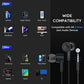 PALOVUE in Ear Headphones Wired Earphones Earbuds 3.5mm Jack Compatible with iPhone Samsung Smartphones Computers Laptops MP3 iPad iPod Noise Isolating with Microphone Controller SoulFlow Black