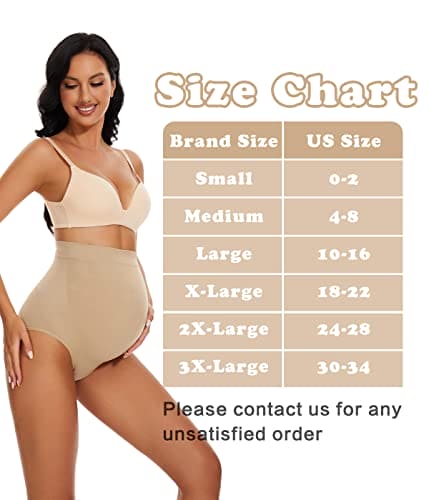 KUNINDOME Maternity Shapewear for Dresses and Pants, Nude, Small