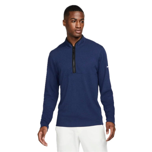 Nike Men's Dri-FIT Victory Half-Zip Golf Top, College Navy/Black/White, S