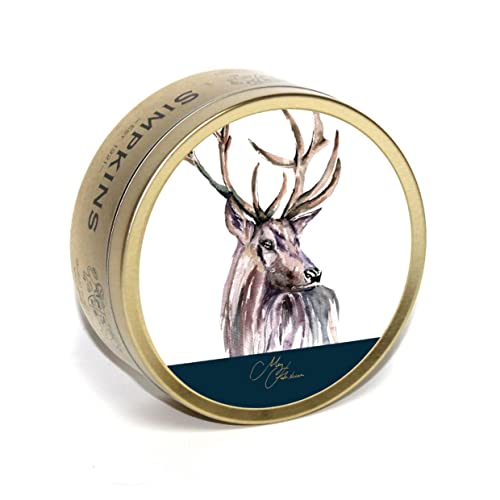 Simpkins - Meg Hawkins - Highland Stag Tin with Mixed Fruit Drops - Travel Sweets 175g - Pack of 1