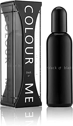 COLOUR ME Black Homme by Milton-Lloyd - Perfume for Men - Woody Chypre Scent - Opens with Bergamot and Grapefruit - Blended with Amber and Cardamom - For Attractive Gentlemen - 3 oz EDP Spray