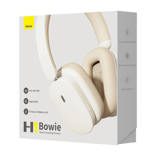 Baseus Bowie H1 Wireless headphones Bluetooth 5.2, ANC (white)