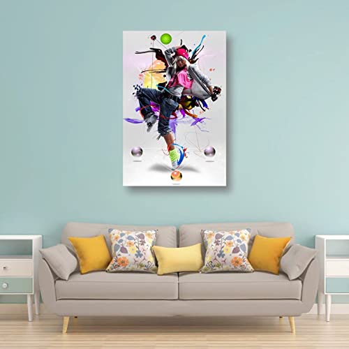 HipHop Dance Cool Girl Photograph Art Poster Home Modern Decorative PostersCool Artworks Wall Art Canvas Prints 20x30inch(50x75cm)